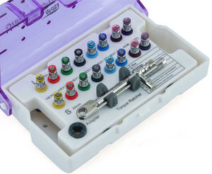 Universal Dental Implant Surgery Kit Stainless Steel Osseodensification Burs Prosthetic Components <b>Ratchet</b> Torque Driver 10-70 - Product Image 5
