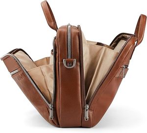 Artisan Crafted Full Grain Leather <b>Briefcase</b> for Men Smart Business Laptop Bag with Adjustable Strap Executive Office Carry Case - Product Image 5