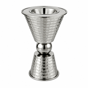Wholesale Hammered Stainless Steel Metal Incense <b>Burner</b> Modern <b>Silver</b> Arabic Mubkhar Tabletop Bakhoor <b>Burner</b> and Oud Censer - Product Image 1