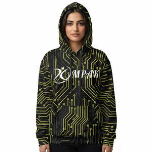 Sudadera con Capucha Unisex Extra Grande de Inspiración Urbana con Estampado de Sublimación Completo para Marcas de Moda Urbana - Product Image 1