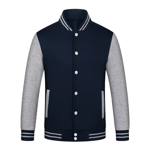 Vestes universitaires pour hommes, uniformes d'équipe de haute qualité avec logo personnalisé, vente en gros, vestes de baseball vierges et simples - Product Image 5
