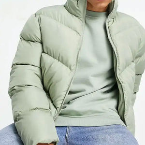 Chaqueta de Invierno Acolchada para Hombre, Estilo Casual, Gruesa, Impermeable, de Algodón, Cuello Alto, con Cierre, Transpirable - Product Image 3