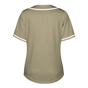 OEM Wholesale Price Women's <b>Baseball</b> Jersey Shirt Button Down Blank Softball Jersey's Short Sleeve Sports Women Shirts Tops - Product Image 3