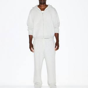 Conjunto de Sudadera con Capucha y Pantalones de Chándal Premium Bordados con Cremallera, Estilo Urbano, Unisex, de Forro Polar, Venta al por Mayor OEM - Product Image 3