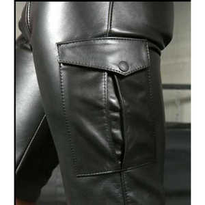 Servicio OEM, Nuevo Estilo, Pantalones Cortos de Cuero Transpirables de Cintura Alta para Hombre, 100% Seda, Estilo Urbano, Buena Calidad, Precio al por Mayor - Product Image 5