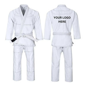 Ensemble de Kimono de Jiu-Jitsu BJJ pour Hommes, Uniforme d'Arts Martiaux MMA, Ceinture BJJ Offerte, Conception Respirante pour l'Entraînement et les Compétitions de Judo et de Karaté - Product Image 1