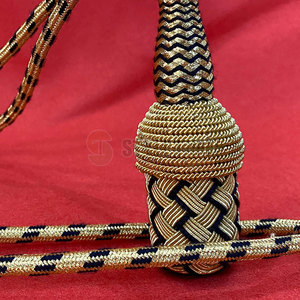 Nœud de sabre personnalisé avec fil tressé durable et pompon décoratif pour accessoires de parade et de cérémonie - Product Image 4
