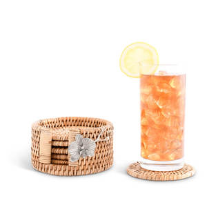 Lot de 6 sous-verres ronds avec support Accessoires de cuisine promotionnels - Product Image 5