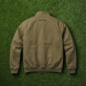 เสื้อแจ็คเก็ตบอมเบอร์สีเขียวมะกอกสำหรับผู้ชาย เสื้อแจ็คเก็ตฤดูหนาวขายส่งสำหรับผู้ชาย เสื้อแจ็คเก็ตแฟชั่นลำลองสำหรับผู้ชาย - Product Image 5