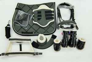 Ensemble de tapis de selle en coton pailleté pour l'équitation - Conception légère et personnalisable - Product Image 4