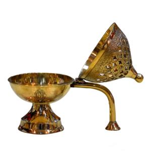 Porte-encens de luxe en laiton doré, brûleur de Bakhoor pour aromathérapie, diffuseur d'encens pour table - Product Image 2