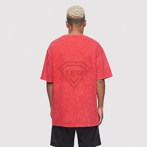 Custom Oversized <b>Acid</b> Wash T Shirt Men Heavyweight Cotton Vintage <b>Drop</b> Shoulder Graphic Tees Streetwear Manufacturer Wholesale - Product Image 4