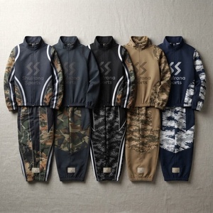 Ensemble deux pièces pour homme, pantalon et veste décontractés en velours côtelé imprimé respirant à manches longues, printemps et automne - Product Image 5