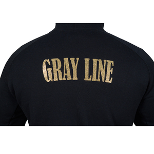 เสื้อฮู้ดดี้ผู้ชายสีดำแบบหนา พิมพ์ลายกลิตเตอร์ตามสั่ง ผ้าฝ้าย 100% เป็นมิตรกับสิ่งแวดล้อม ขายส่ง - Product Image 5