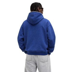 Sudadera con Capucha Extra Grande para Hombre, de Felpa de Algodón Grueso, con Costuras en Contraste, Estilo Urbano, Fabricación Personalizada OEM - Product Image 3