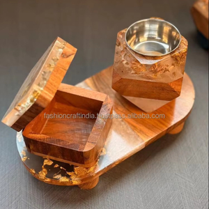 Nouveau design époxy arabe Oud Box évaporateur bois résine ensembles d'encensoirs combinés brûleur d'encens charbon de bois porte-encens Bakhoor - Product Image 2