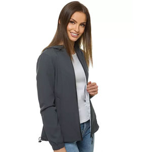 Chaqueta Softshell de Poliéster Cortavientos para Mujer, Manga Larga, Impermeable, con Cierre de Cremallera, para Camping, Senderismo, Invierno - Product Image 3