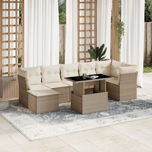 Ensemble de canapés de jardin beige - Product Image 1