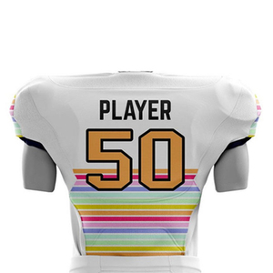 Uniformes de Fútbol Americano de Poliéster de Alta Calidad con Múltiples Diseños para Adultos y Jóvenes, Sublimados, de Manga Corta - Product Image 5