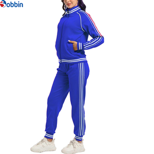 Ensemble de survêtement 2-en-1 personnalisé avec logo pour femme, veste zippée intégrale et pantalon de jogging, tenue de sport unie à manches longues pour l'hiver - Product Image 6