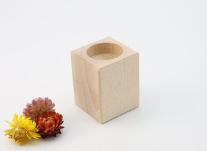 Porte-bougie en bois pour la décoration de table à manger - Product Image 6