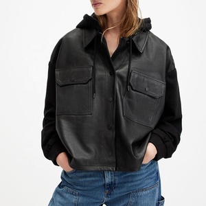Top trending best quality Women Leather Jacket Best Waterproof Zipper Belted Waist Slim Fit Winter Durable Women Leather Jacket - Product Image 2