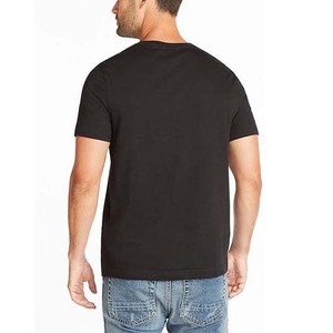 Custom 100% Cotton Drop Shoulder T-Shirts Hip Hop High Quality Plain Cropped Blank Mock Neck Heavyweight T-Shirt For Men - Product Image 4