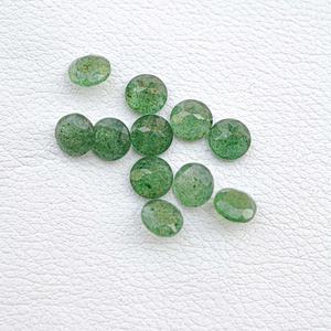 Piedras preciosas de cristal facetadas de cuarzo de fresa verde Natural de 7mm de grado AAA, fabricación de joyas de piedra natal de alta calidad calibrada - Product Image 3