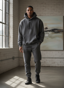 Wholesale Custom Zip up <b>Tracksuit</b> 100% Cotton Casual Running Sweatsuit <b>Tracksuits</b> Set for Men - Product Image 4