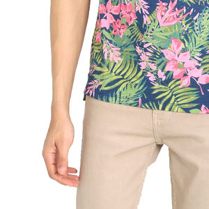 Chemises pour hommes, imprimé tendance, 100% coton, manches courtes, décontractées, avec poche, anti-plis, service OEM - Product Image 3