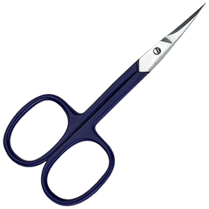 Ciseaux à cuticules en acier inoxydable à pointe fine, tondeuse de précision pour sourcils et poils du nez, outil professionnel de toilettage de la barbe, OEM - Product Image 1