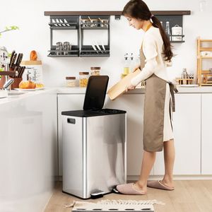 Cestino per Rifiuti da Cucina a Doppio Scomparto 2 x 8 Galloni, Arredamento per Sala da Pranzo - Product Image 2