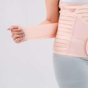 Ceinture de Maternité Ajustable 3-en-1 Supérieure : Corset Post-partum, Bande Abdominale et Ceinture Pelvienne Élastique en Coton Lavable - Product Image 4
