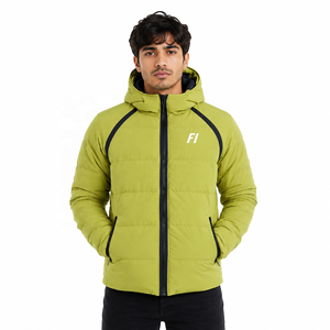 Unisex Premium Quality Thick Nylon Zipper Hooded Puffer Jacket Customized Winter Warm Bubble Men's Jackets Wholesale Supplier - Product Image 1