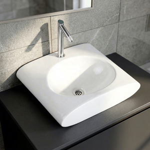 Vasque de lavabo en céramique résistante à l'eau, moderne et écologique, de la marque Vistaar, pour hôpital et villa - Product Image 1