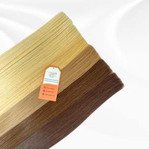 100% Extensions de cheveux vierges crus droits naturels purs Super Double dessiné pleine longueur du Vietnam-vendeur en gros - Product Image 4