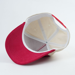 Wholesale Customizable Sports Baseball <b>Cap</b> 100% Polyester Common Fashionable <b>Corduroy</b> Embroidered Logo Curved Outdoor Design - Product Image 2