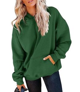 Nouveau design, service OEM, sweat-shirt à capuche ample décontracté pour femmes, couleur unie, confortable, fabriqué en usine au Bangladesh, meilleur prix - Product Image 5