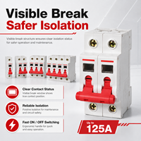 Interrupteur d'isolement visible CDH6 1P 2P 3P 4P 20A-125A AC230V 400V 35mm Rail DIN, interrupteur-sectionneur de charge