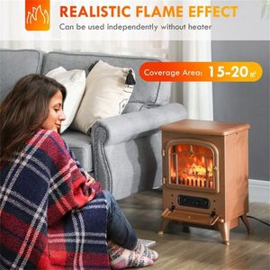 Caminetto Elettrico Moderno con Fiamma LED, Telecomando, Alimentazione USB, in Acciaio e Vetro per Casa, Hotel, Camper, Inserto Autoportante AU/US - Product Image 6
