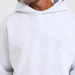 Sudadera con capucha personalizada 100% algodón, bordada y con patchwork, ligera, gruesa, cómoda, elegante y de gran tamaño para hombre. - Product Image 4