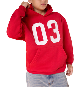 Sudadera con Capucha Personalizada con Logotipo OEM, Sudadera de Felpa de Algodón Grueso, Sudaderas con Capucha Personalizadas de Moda para Niños - Product Image 4
