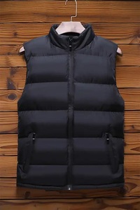 Veste sans manches matelassée personnalisée de haute qualité avec logo, fabriquée en usine, manteau chaud d'hiver, doudoune coupe-vent, gilet streetwear - Product Image 2