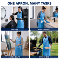 Tabliers jetables en PE sans manches, imperméables, pour la cuisine, la transformation alimentaire, la médecine, les laboratoires dentaires, le nettoyage ménager