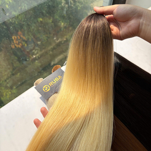 ผมต่อแบบเส้นตรง สีบลอนด์อ่อน ดำ น้ำตาล ผมแท้สลาฟ ซุปเปอร์ดับเบิ้ลดรอน สีแฟชั่น - Product Image 3