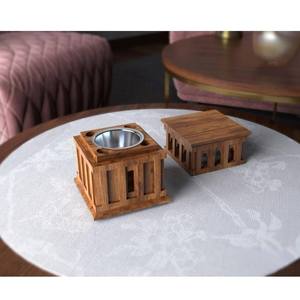 Wholesale Architectural Square Mango Wood <b>Bakhoor</b> Burner Slotted Pillar Design Bulk Modern Arabian Mabkhara Tower <b>Oud</b> Incense Ho - Product Image 3