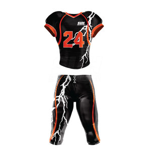 ชุดกีฬาอเมริกันฟุตบอล ดีไซน์โดดเด่น ราคาประหยัด ระบายอากาศได้ดี ผลิตจากโพลีเอสเตอร์ 100% สีสันตามสั่ง คุณภาพสูง สำหรับผู้ใหญ่ - Product Image 1