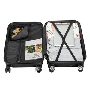 Valigia Trolley Classica con Manico a Ruota Universale e Design Verticale, 16/20/24 Pollici, in ABS e Lega di Alluminio, per Carrelli a Mano - Product Image 5