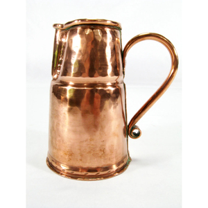Carafe en cuivre de 50 oz de qualité supérieure avec poignée, design simple, pour boissons, carafe à vin à pointe concave, carafe de stockage d'eau, bouilloire en cuivre - Product Image 6