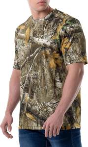 Chemise de chasse camouflage pour homme RICSA INTERNATIONAL, manches courtes, respirante, 100% coton, vêtements d'extérieur pour l'hiver - Product Image 3